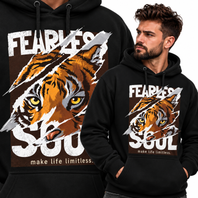 BLUZA Z KAPTUREM  ZWIERZĘTA  FEARLESSOUL